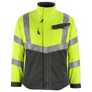 MASCOT® unisex Warnjacke Oxford  warngelb, anthrazit Größe 4XL