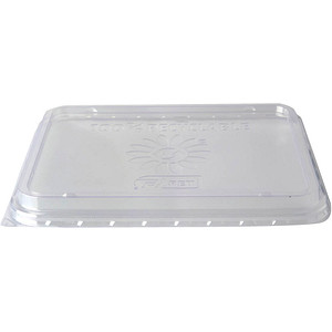 STARPAK Deckel für Einweg-Menüschalen transparent 23,4 x 18,7 cm, 50 St.