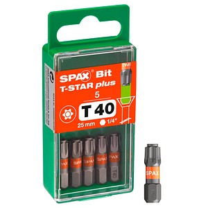 SPAX® Bits T40 T-STAR  Plus, 5 St.