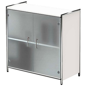 Kerkmann Sideboard Lago, 13799510 weiß,Glas 80,0 x 38,0 x 78,0 cm, 1 St.