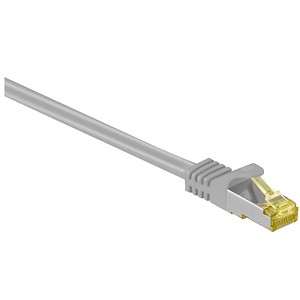 goobay RJ-45 Netzwerkkabel 1,5 m grau bis zu 10,00 Gbit/Sek. bis zu 500 MHz, 1 St.