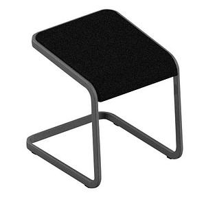 Quadrifoglio Büro-Sitzhocker C-STOOL OCSTOB01/2ZDG schwarz, 1 St.