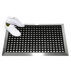 SZ Metall Fußmatte schwarz 60,0 x 90,0 cm