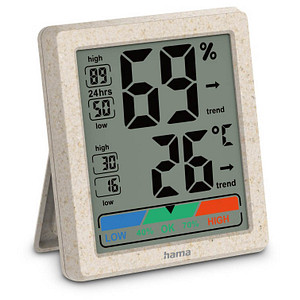 hama Ponza Thermometer braun