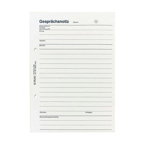 herlitz Gesprächsnotiz Formularbuch, 1 St.