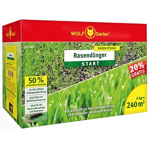 AKTION: WOLF-Garten® START LH 240 Rasendünger 6,0 kg mit CashBack