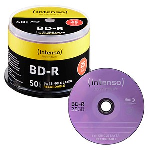 Intenso Blu-ray BD-R 25 GB, 50 St.