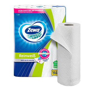 Zewa Küchenrollen WISCH&WEG Reinweiss 2-lagig, 16 Rollen