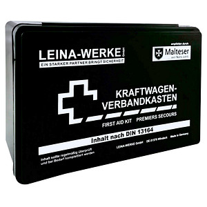 LEINA-WERKE Verbandskasten KFZ Standard DIN 13164 schwarz