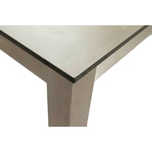 Edelstahl Garten Tisch 158cm Gartentisch Terrasse Esstisch Balkon grau Möbel