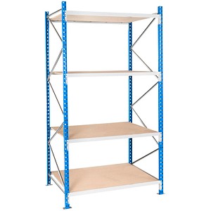 Manorga Schwerlast-Weitspannregal EPSIVOL ZR2520604NDF4 blau, braun 200,0 x 60,0 x 250,0 cm