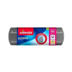 vileda Müllbeutel SUPER+ 30,0 l grau, 15 St.