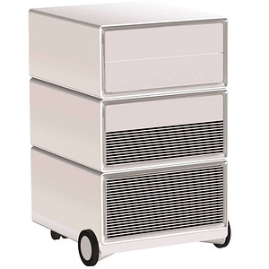 PAPERFLOW easyBox Black & White Rollcontainer weiß, schwarz 62343 4 Auszüge 39,0 x 43,6 x 64,2 cm