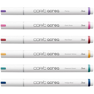 COPIC® acrea Deep Layoutmarker-Set farbsortiert 0,8 mm, 6 St.