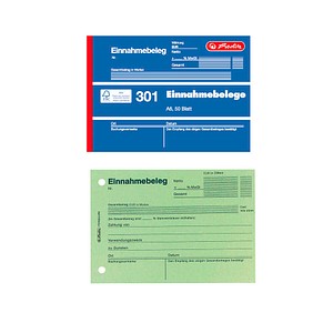 herlitz Einnahmebeleg Formularbuch, 1 St.