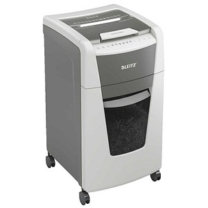 AKTION: LEITZ IQ Autofeed Small Office 300 Aktenvernichter mit Partikelschnitt P-4, 4 x 30 mm, bis 300 Blatt, weiß mit 75 Euro CashBack