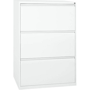 Gürkan Hängeregistraturschrank verkehrsweiß 3 Schubladen 76,0 x 62,0 x 101,0 cm, 1 St.