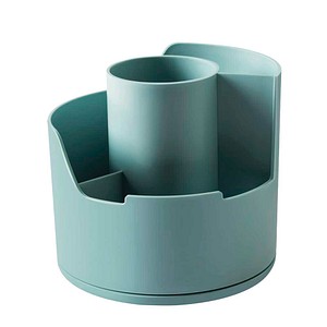deli Stiftehalter Longreen hellblau Kunststoff 4 Fächer 12,5 x 12,5 x 11,4 cm
