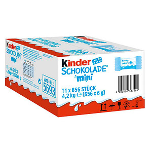 kinder Schokolade Mini Schokoriegel 656 St./4,2 kg, 1 St.