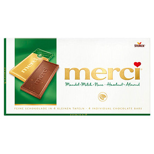 merci® Mandel-Milch-Nuss Schokolade 4 St./100,0 g, 1 Pack