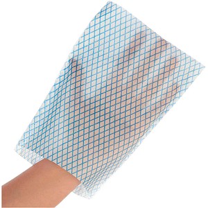 HYGOSTAR unisex Einmalwaschlappen RAUTE weiß Einheitsgröße, 50 St.