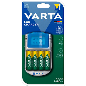 VARTA LCD CHARGER Akku-Ladegerät inkl. Akkus
