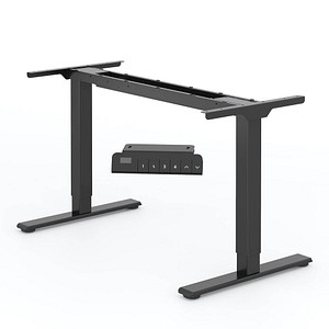 FlexiSpot E1 Pro elektrisch höhenverstellbares Schreibtischgestell schwarz ohne Tischplatte, T-Fuß-Gestell schwarz 111,6 - 148,6 x 68,0 cm