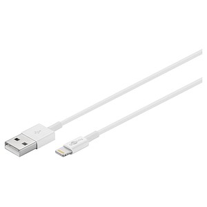 goobay USB 2.0 A/Lightning Kabel 1,0 m weiß