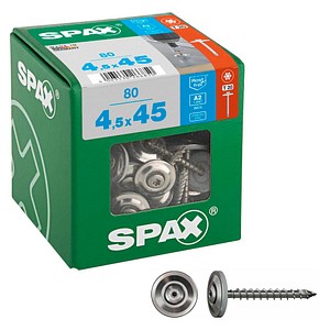 SPAX® Spenglerschrauben T20 Linsensenkkopf A2 4577000450456 4,5 mm x 45 mm, 80 St.