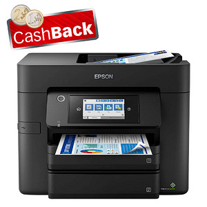 AKTION: EPSON WorkForce Pro WF-4830DTWF 4 in 1 Tintenstrahl-Multifunktionsdrucker schwarz mit CashBack