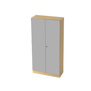 HAMMERBACHER Aktenschrank 6910, V6910/3/S/SG ahorn, silber 4 Fachböden 100,0 x 42,0 x 200,4 cm