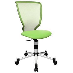 Topstar Kinderdrehstuhl Titan Junior, 71487 S05 Stoff grün, Gestell silber