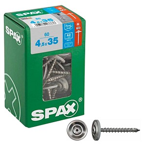 SPAX® Spenglerschrauben T20 Linsensenkkopf A2 4577000450357 4,5 mm x 35 mm, 60 St.