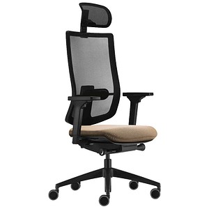 sedus Bürostuhl se:do pro light 2, AP-896/008 Stoff beige, Gestell schwarz