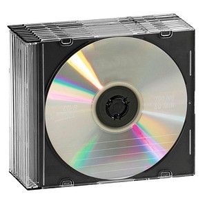 Intenso 1er CD-/DVD-Hüllen Slim Cases transparent, 10 St.