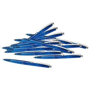 Schneider Kugelschreiber K20 - Icy Colours blau/transparent, Schreibfarbe: blau, 20 St.