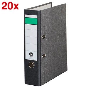 AKTION: 20 Grüner Balken Ordner schwarz marmoriert Karton 8,0 cm DIN A4 AKTION: 20 Grüner Balken Ordner schwarz marmoriert Karton 8,0 cm DIN A4