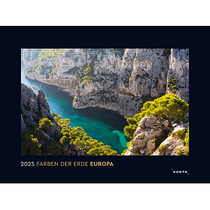 KUNTH Monats-Wandkalender Farben der Erde - Europa 2025