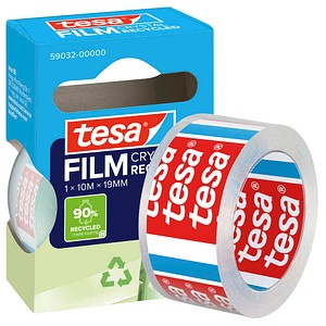 tesa ECO & CRYSTAL 59032 Klebefilm transparent 19,0 mm x 10,0 m 1 Rolle