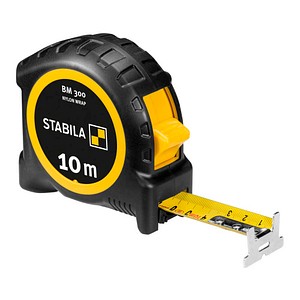 STABILA Maßband BM 300 NYLON-WRAP, 1000er-Skala 19841, Stahl 10,0 m