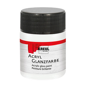 KREUL Glanzfarbe Acrylfarbe weiß 50,0 ml, 1 St.