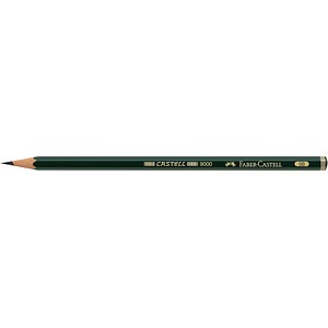 FABER-CASTELL 9000 Bleistift 5B grün, 1 St.