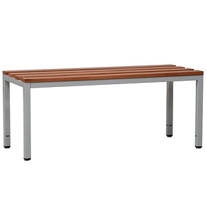 Gürkan Garderobenbank 107224 grau, buche Holz 150,0 cm