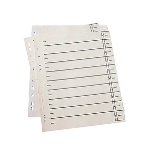 Wekre Trennblätter DIN A4 1-10 chamois, 180 g/m², 50 Blatt