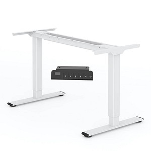 FlexiSpot E1 Pro elektrisch höhenverstellbares Schreibtischgestell weiß ohne Tischplatte, T-Fuß-Gestell weiß 111,6 - 148,6 x 68,0 cm