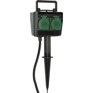 brennenstuhl 4-fach Gartensteckdose 1,4 m schwarz