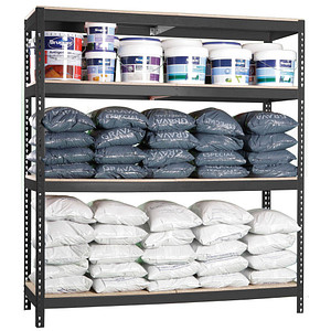 Simonrack Schwerlast-Weitspannregal SIMONFORTE CHIPBOARD 8425437102691 anthrazit 150,0 x 45,0 x 200,0 cm