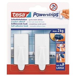 tesa Trend Large Klebehaken für max. 2,0 kg, 2,0 x 5,0 cm, 2 St.