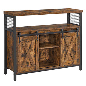 VASAGLE Sideboard, LSC092B01 braun 100,0 x 33,0 x 80,0 cm, 1 St.