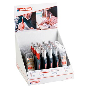 edding Display DIY Tieflochmarker-Bleistift weiß HB 2,0 - 5,0 mm, 1 Set